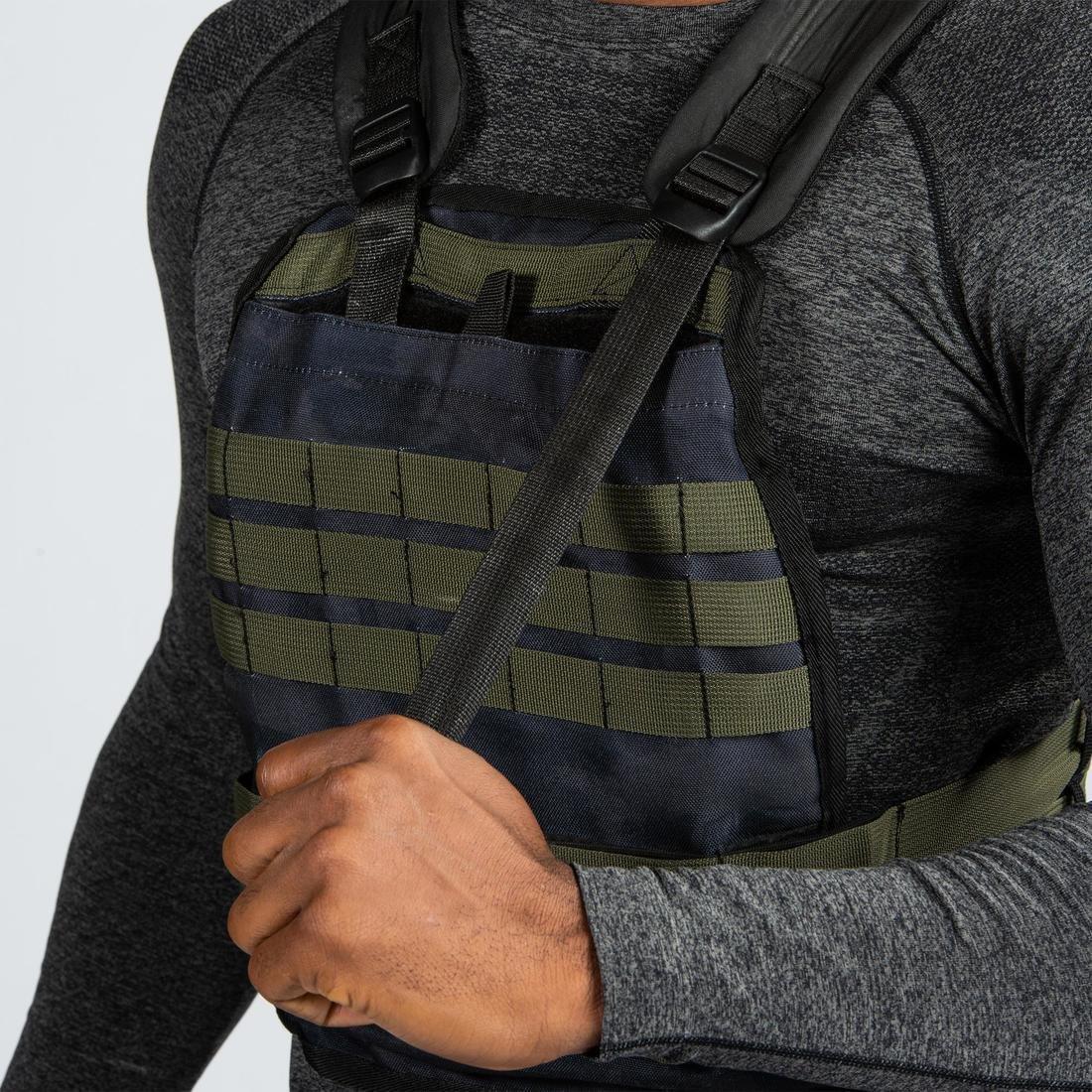 Strength and Cross Training Weighted Vest, Black, No Color, large image number 9