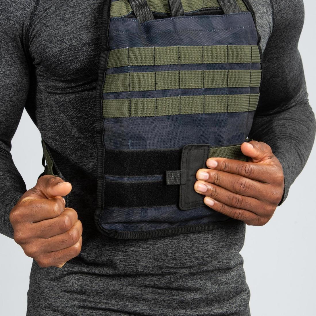 Strength and Cross Training Weighted Vest, Black, No Color, large image number 10