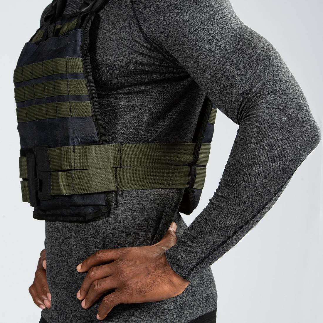 Strength and Cross Training Weighted Vest, Black, No Color, large image number 11