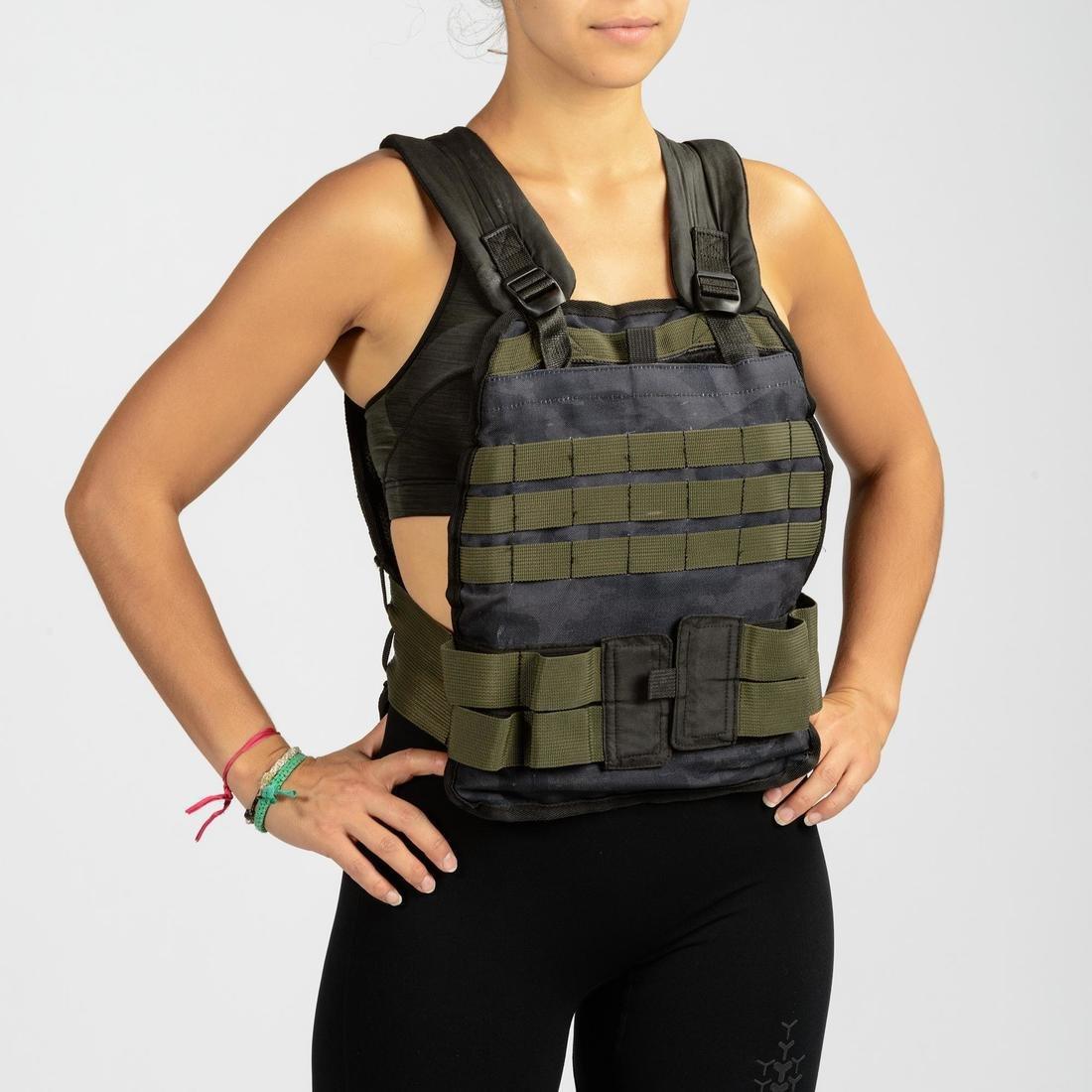 Strength and Cross Training Weighted Vest, Black, No Color, large image number 13