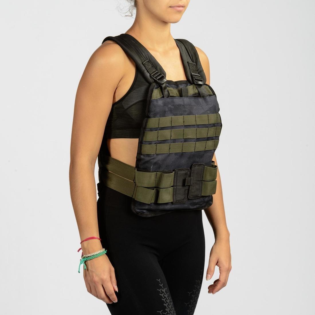 Strength and Cross Training Weighted Vest, Black, No Color, large image number 14