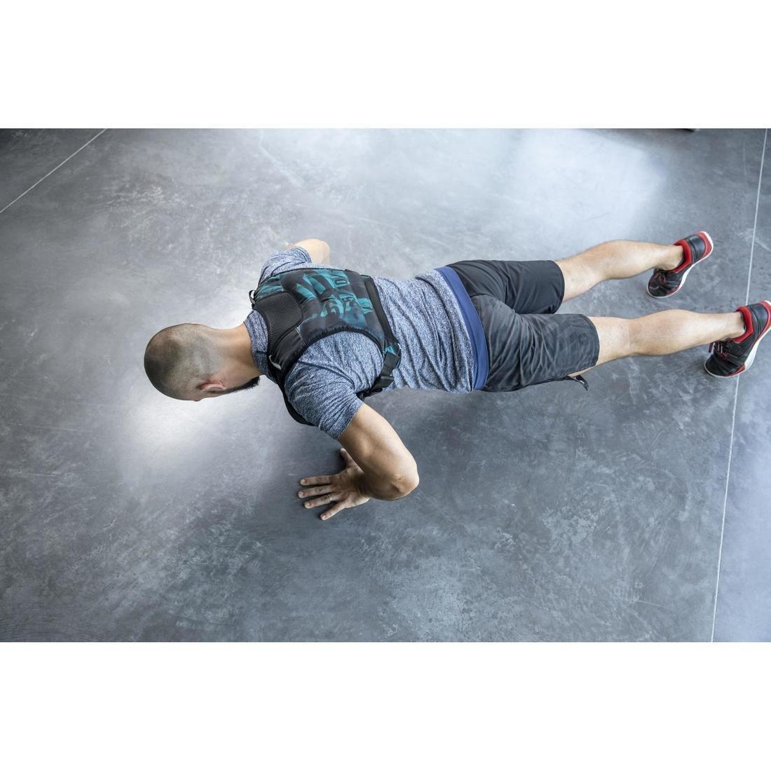 Strength Training Weighted Vest, Black, No Color, medium