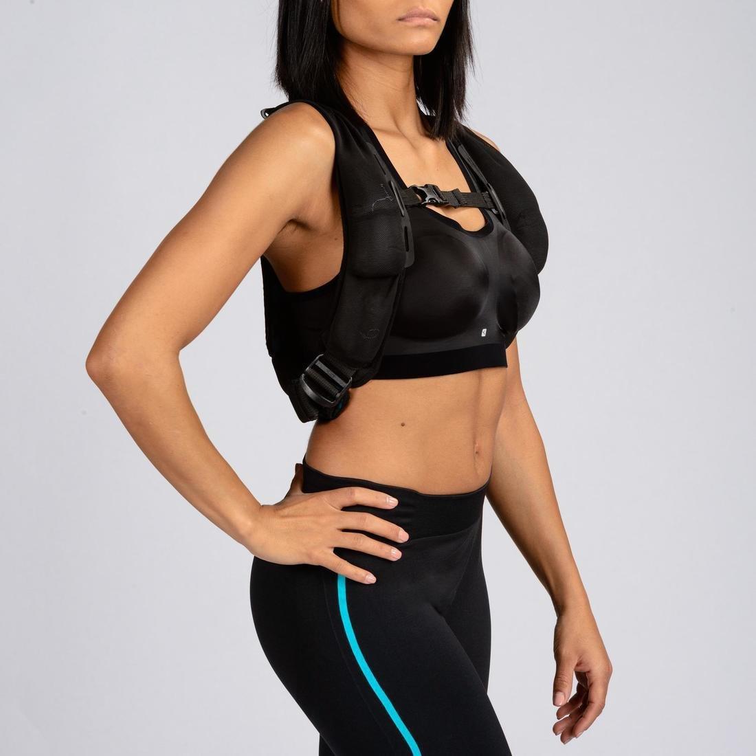 Strength Training Weighted Vest, Black, No Color, large image number 3
