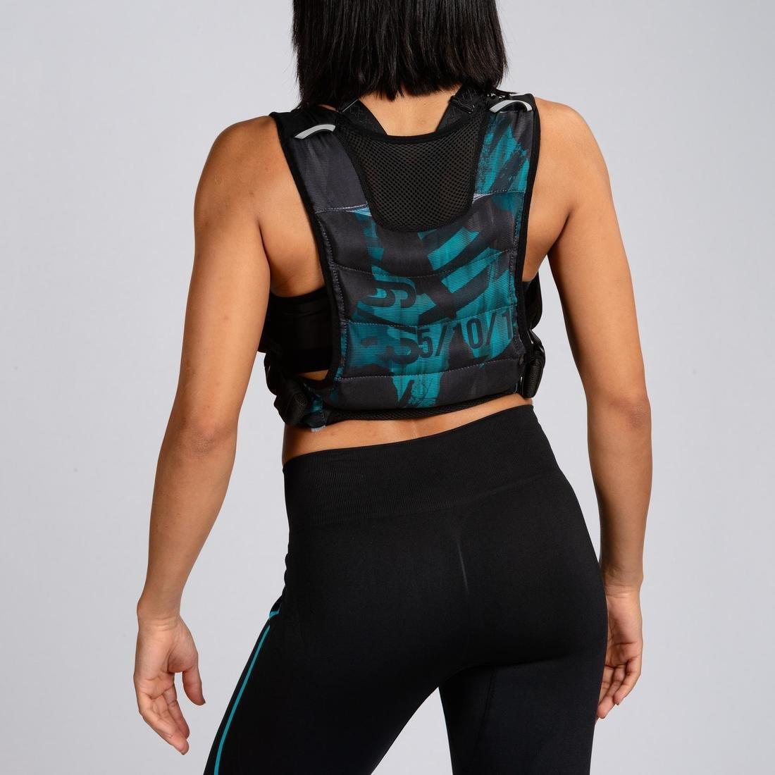 Strength Training Weighted Vest, Black, No Color, large image number 4