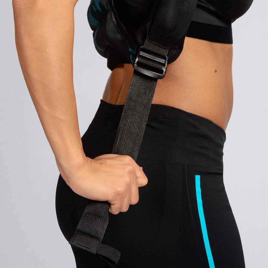 Strength Training Weighted Vest, Black, No Color, large image number 13