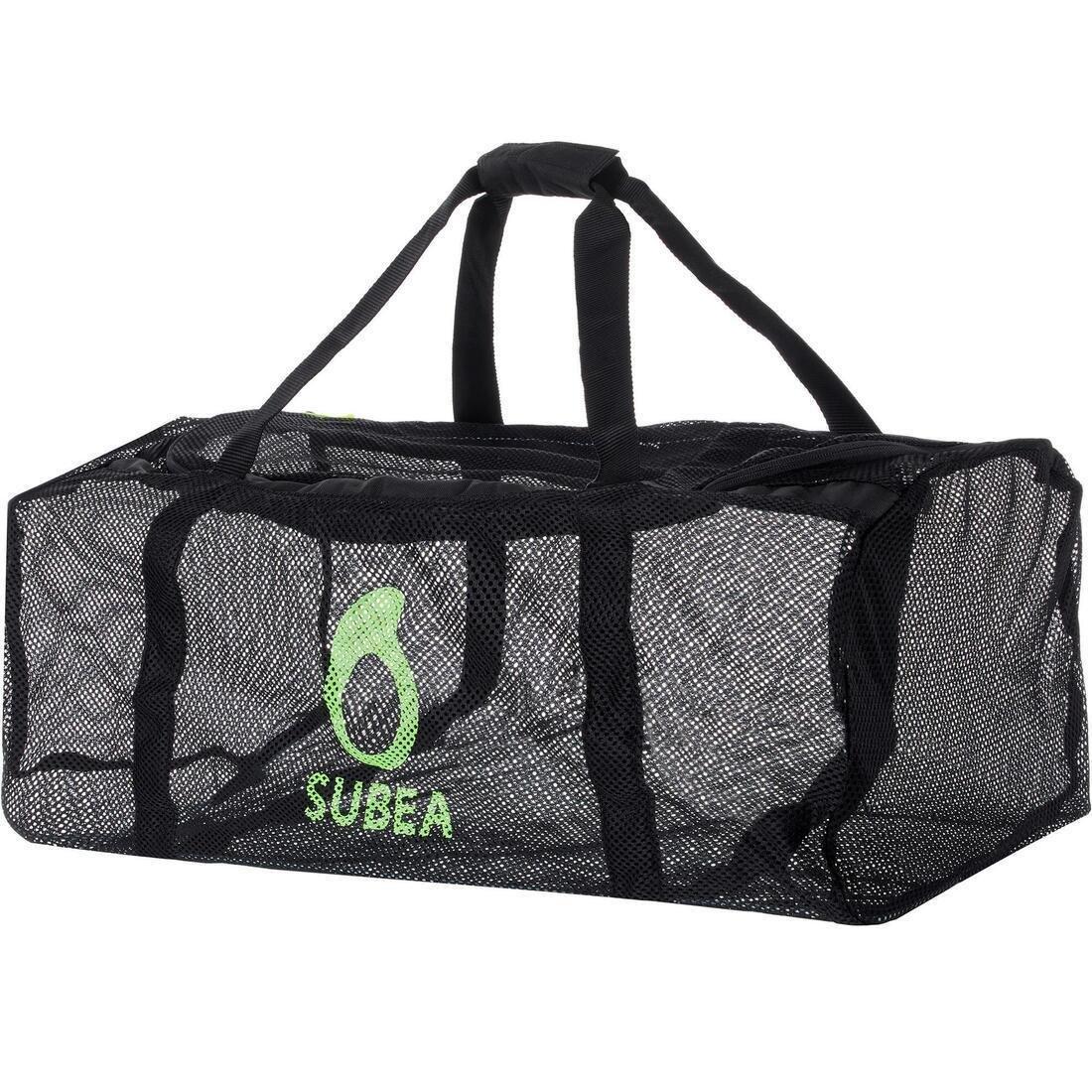 SUBEA - Mesh Scuba Diving Bag, Black