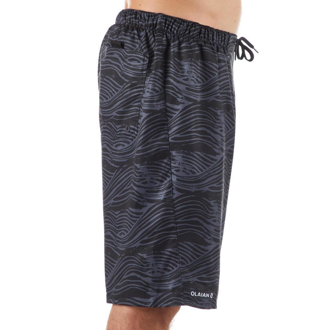100 Long Surfing Boardshorts Cloud, Black, No Color, large image number 4