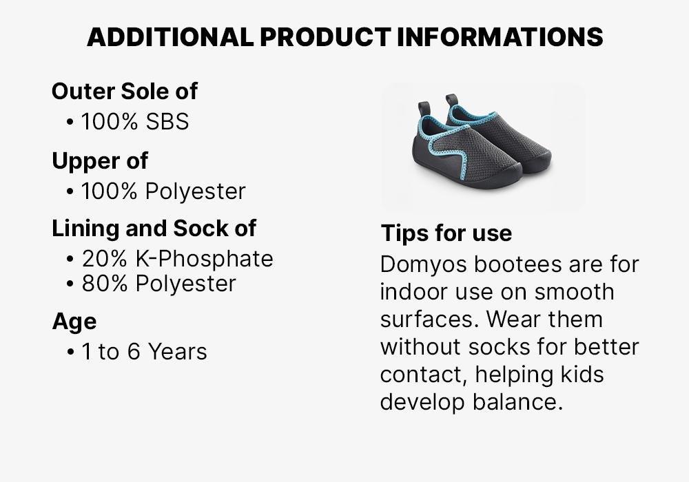 Kids Gym Eco-Designed Bootees, Grey, No Color, medium