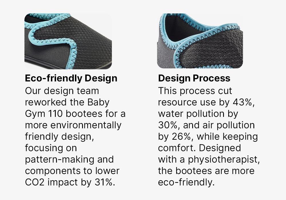 Kids Gym Eco-Designed Bootees, Grey, No Color, medium