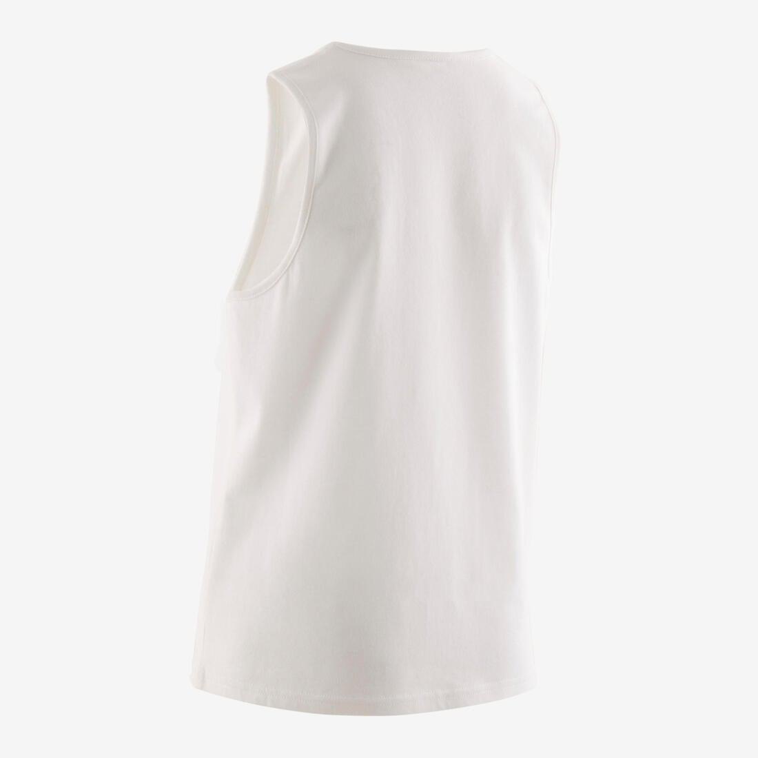 Kids Basic Tank Top, White, No Color, large image number 2