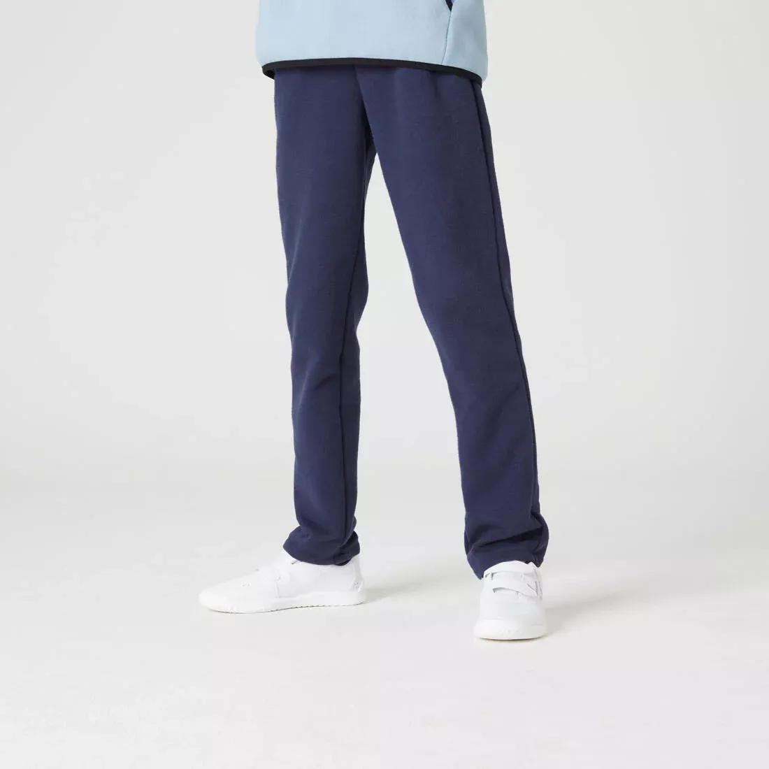 Kids' Basic Brushed Jersey Jogging Bottoms, Navy, No Color, medium