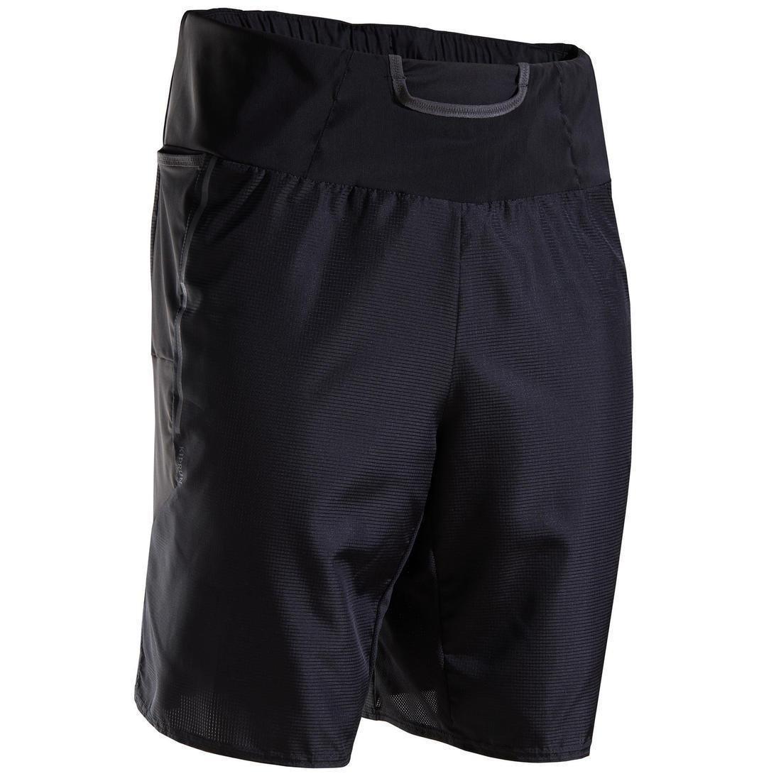 Men Marathon Running Shorts With Carry Pockets, Black, , large image number 0