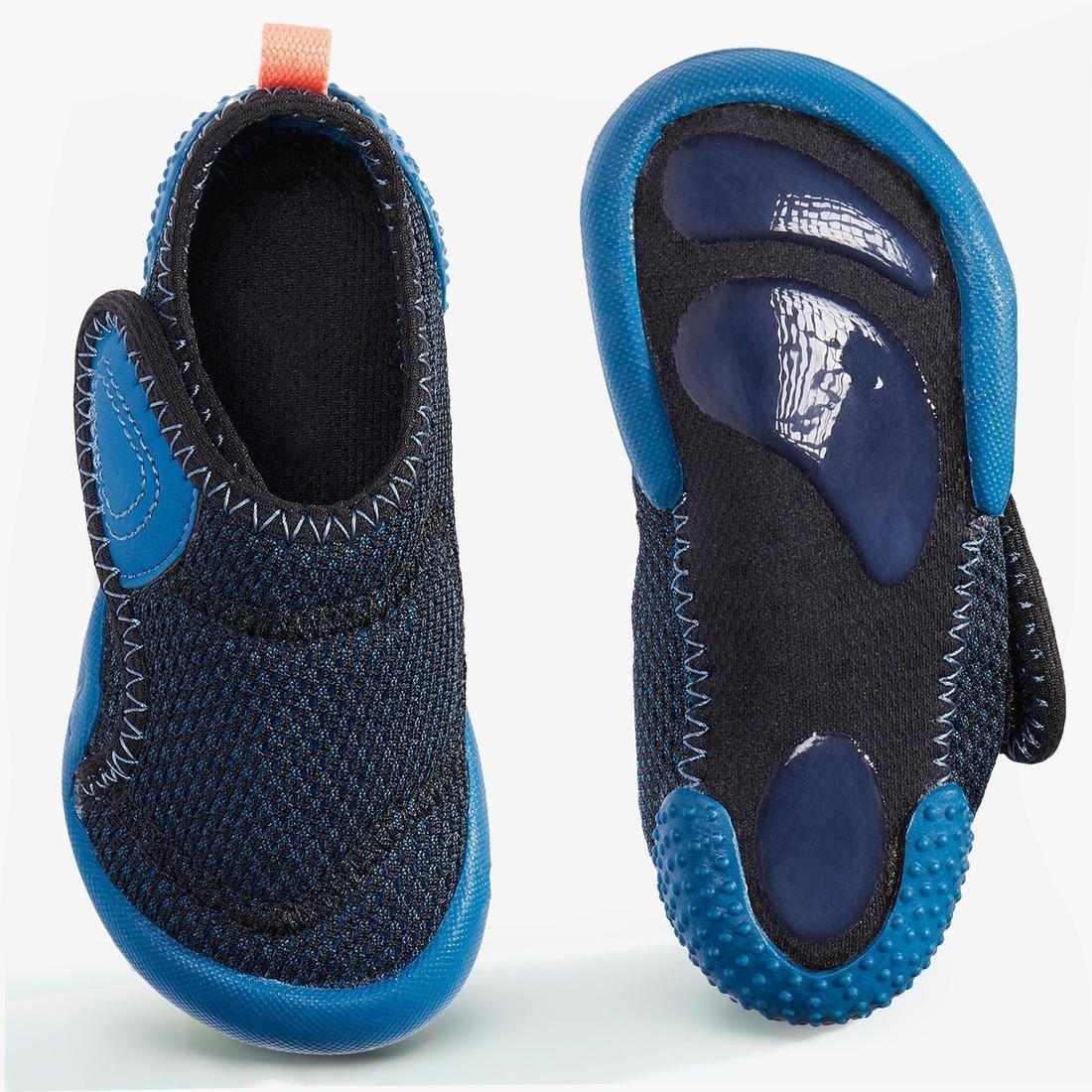Kids Baby Light Breathable Bootees, Petrol Blue, No Color, large image number 3