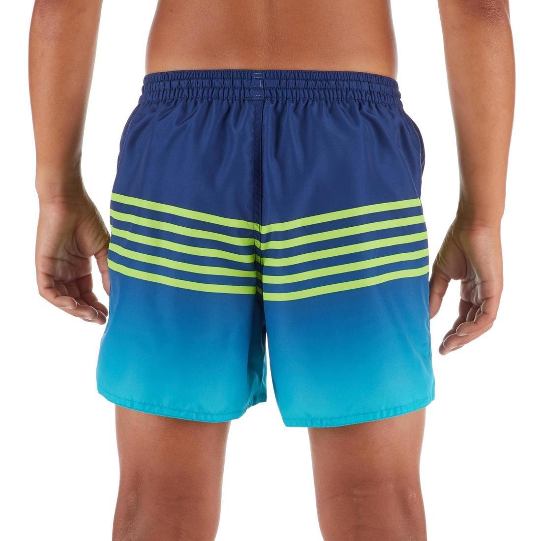 100 Kids Short Surfing Boardshorts Jungle Title, No Color, large image number 0