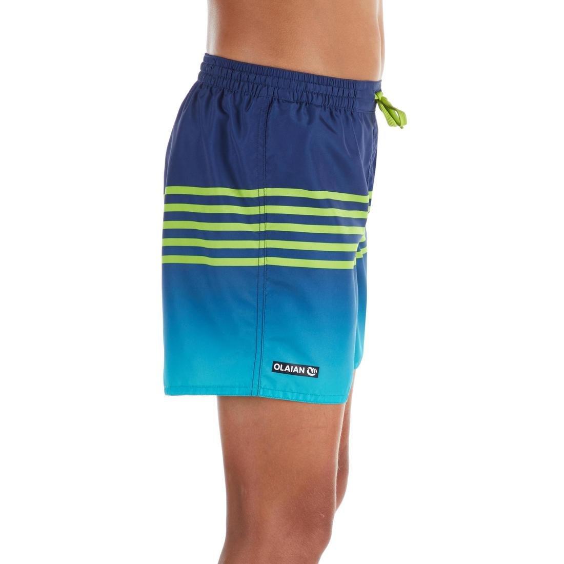 100 Kids Short Surfing Boardshorts Jungle Title, No Color, large image number 1