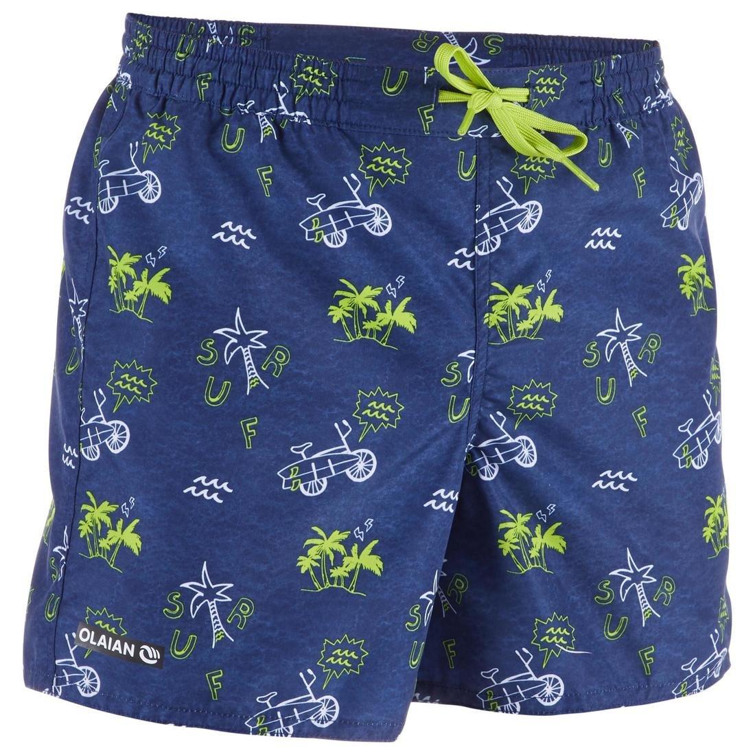 100 Kids Short Surfing Boardshorts Jungle Title, No Color, large image number 13