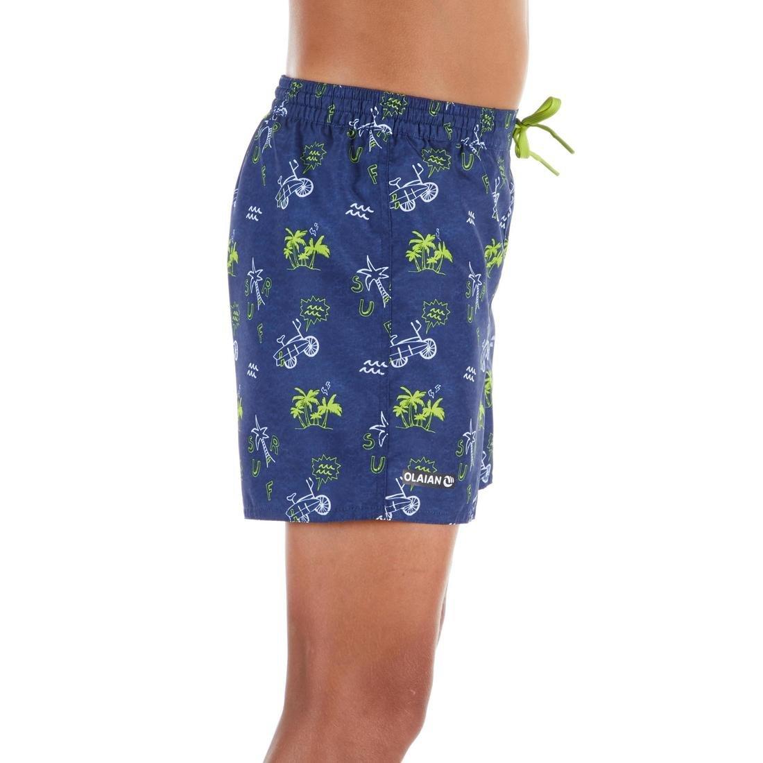 100 Kids Short Surfing Boardshorts Jungle Title, No Color, large image number 14