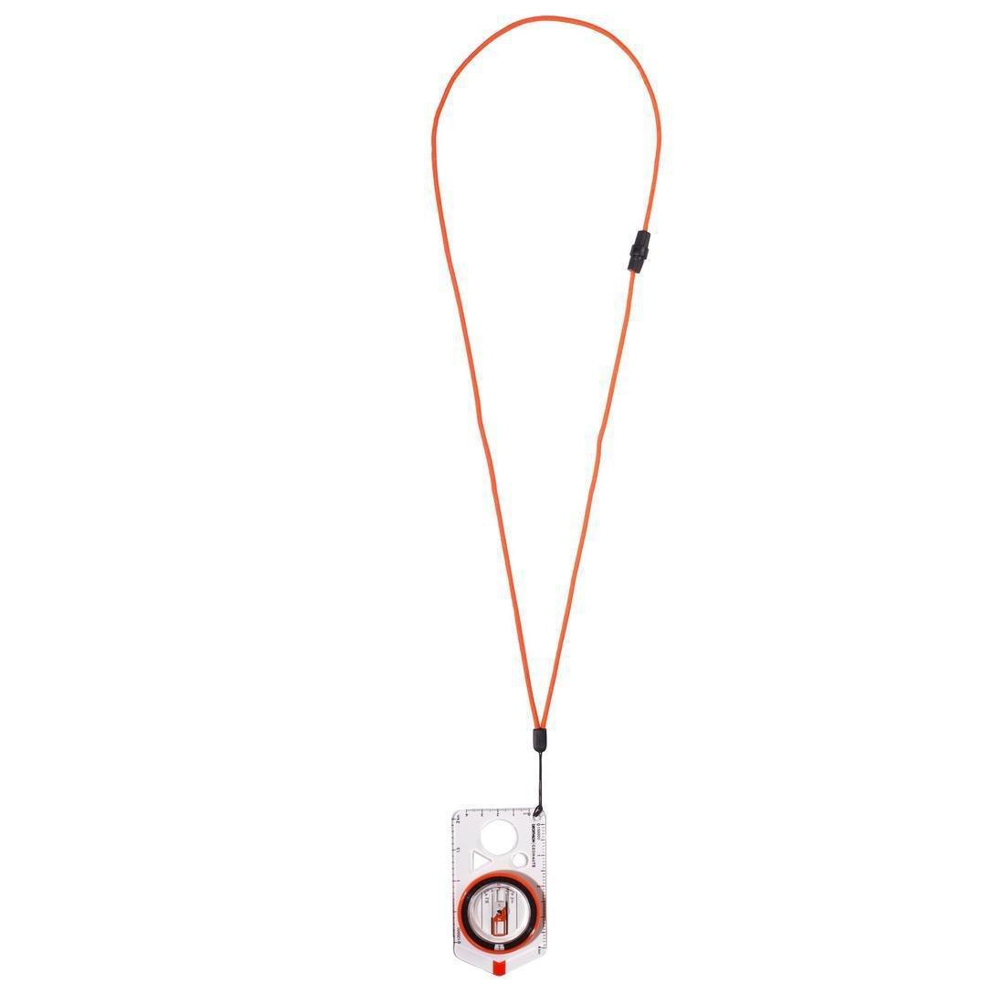 Explorer 500 Baseplate Orienteering And Hiking Compass - Orange, Blood Orange, No Color, large image number 4