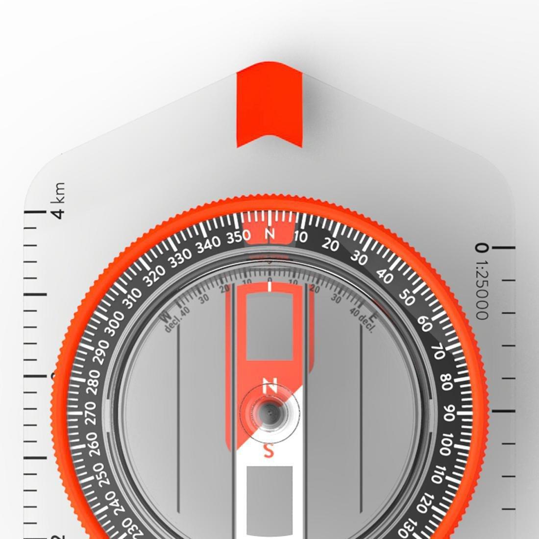 Explorer 500 Baseplate Orienteering And Hiking Compass - Orange, Blood Orange, No Color, large image number 5