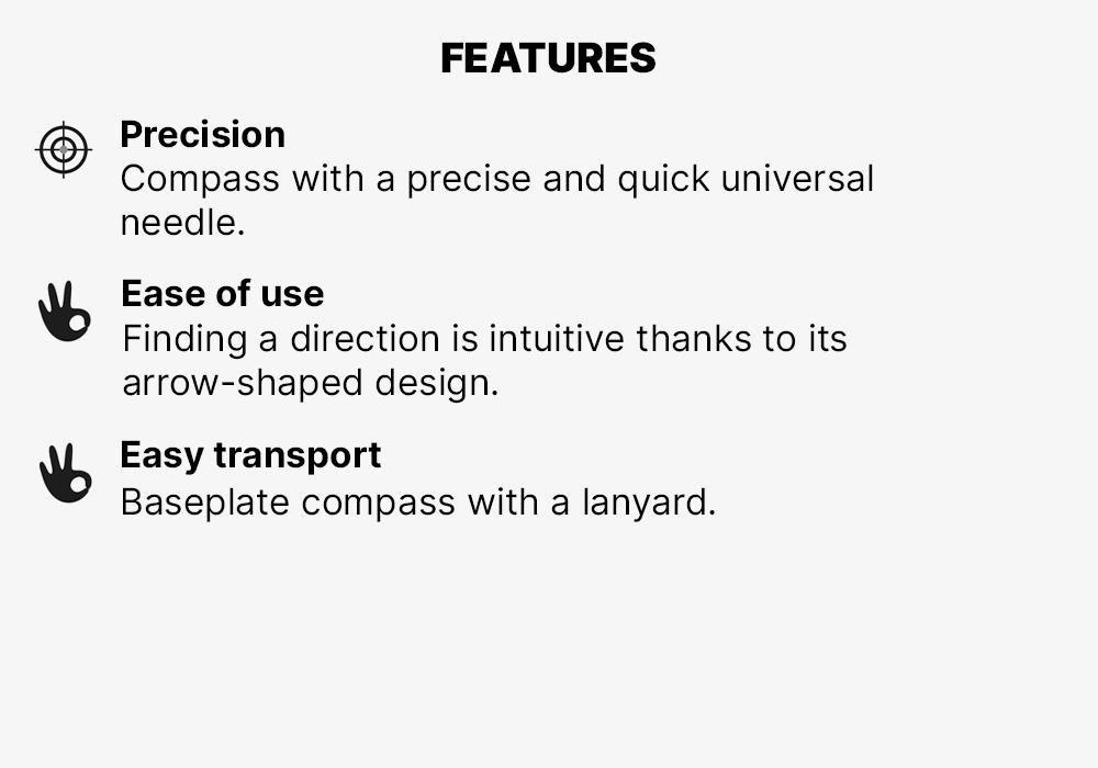 Explorer 500 Baseplate Orienteering And Hiking Compass - Orange, Blood Orange, No Color, medium