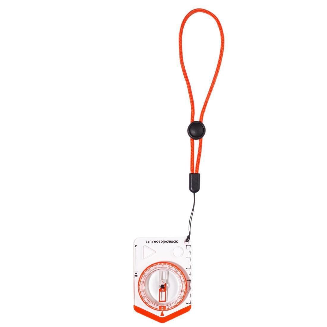 Begin 100 Baseplate Orienteering Compass, Blood Orange, No Color, large image number 4