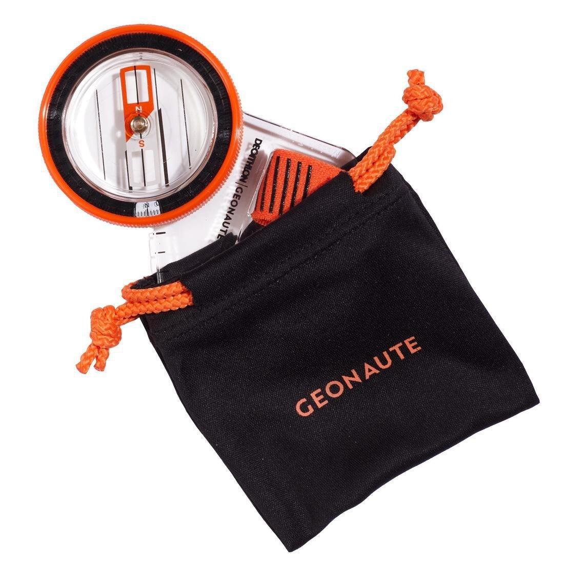 PAPAYA ORANGE Orienteering Left-Thumb Compass Racer 500 - orange, No Color, large image number 2