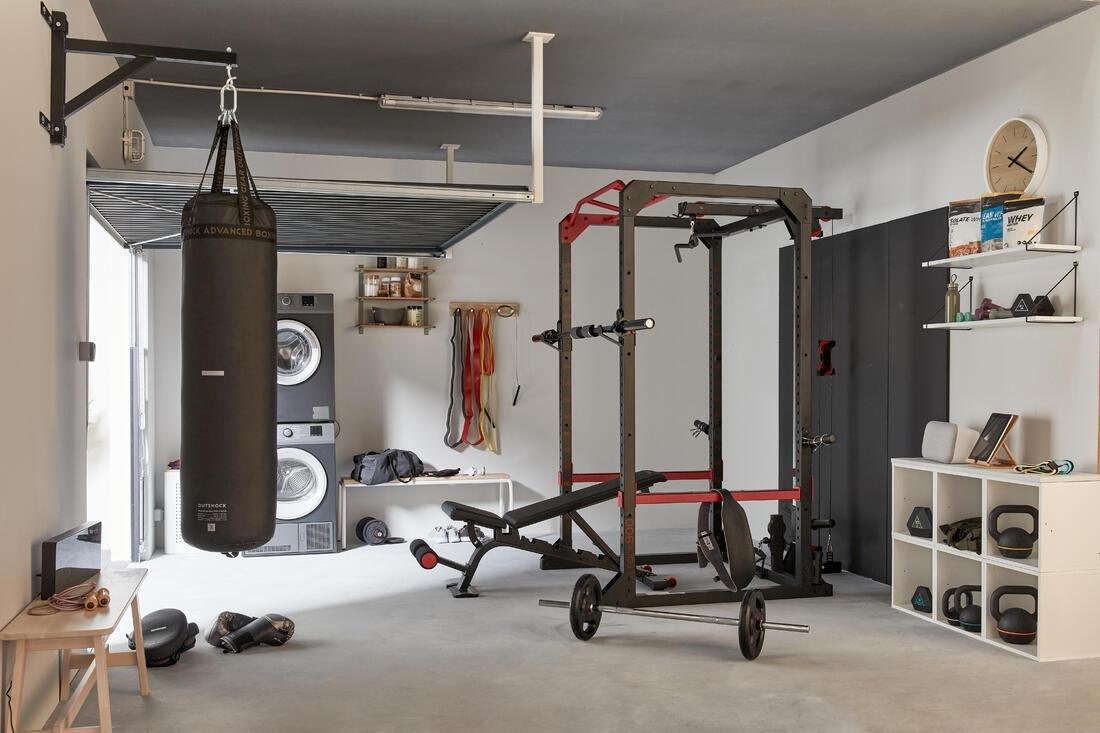 Punch Bag Wall Bracket, Black, No Color, large image number 1