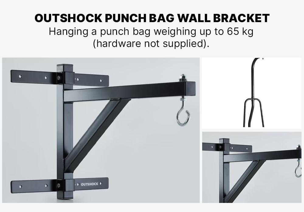 Punch Bag Wall Bracket, Black, No Color, large image number 3