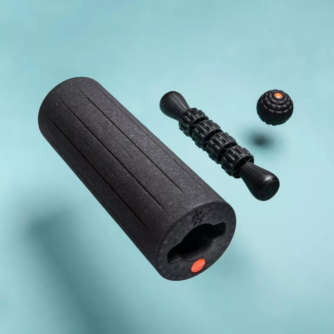 Discovery 100 3-in-1 Massage Kit: Massage ball, stick and roller, Black, No Color, large image number 0