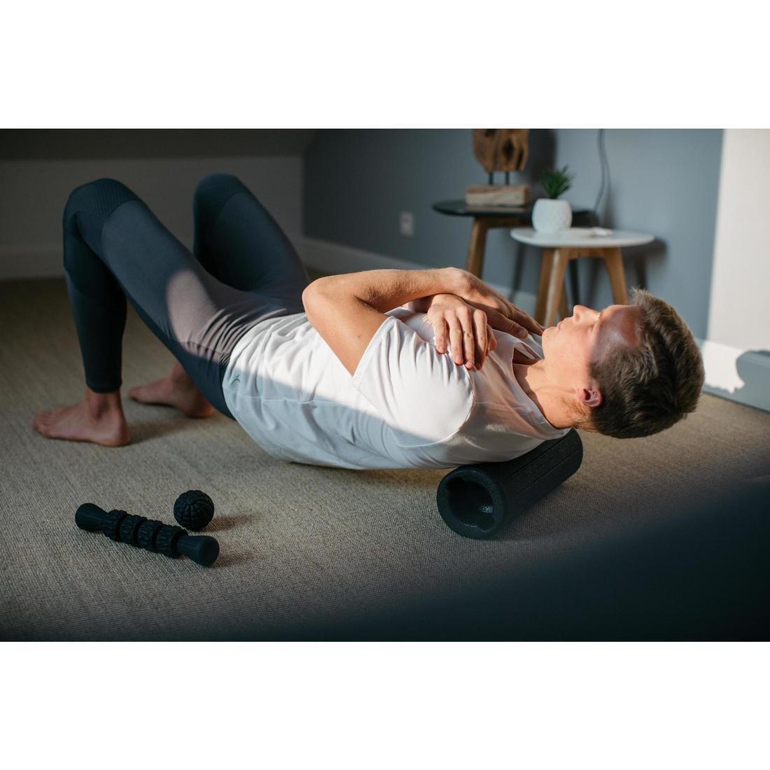 Discovery 100 3-in-1 Massage Kit: Massage ball, stick and roller, Black, No Color, large image number 5