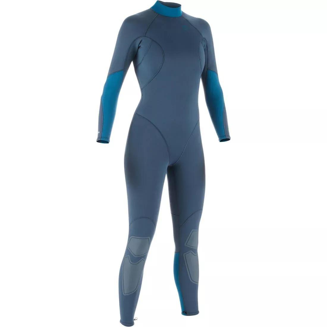 Women Diving Wetsuit - 3 Mm Neoprene - Scd 500, Blue, No Color, medium