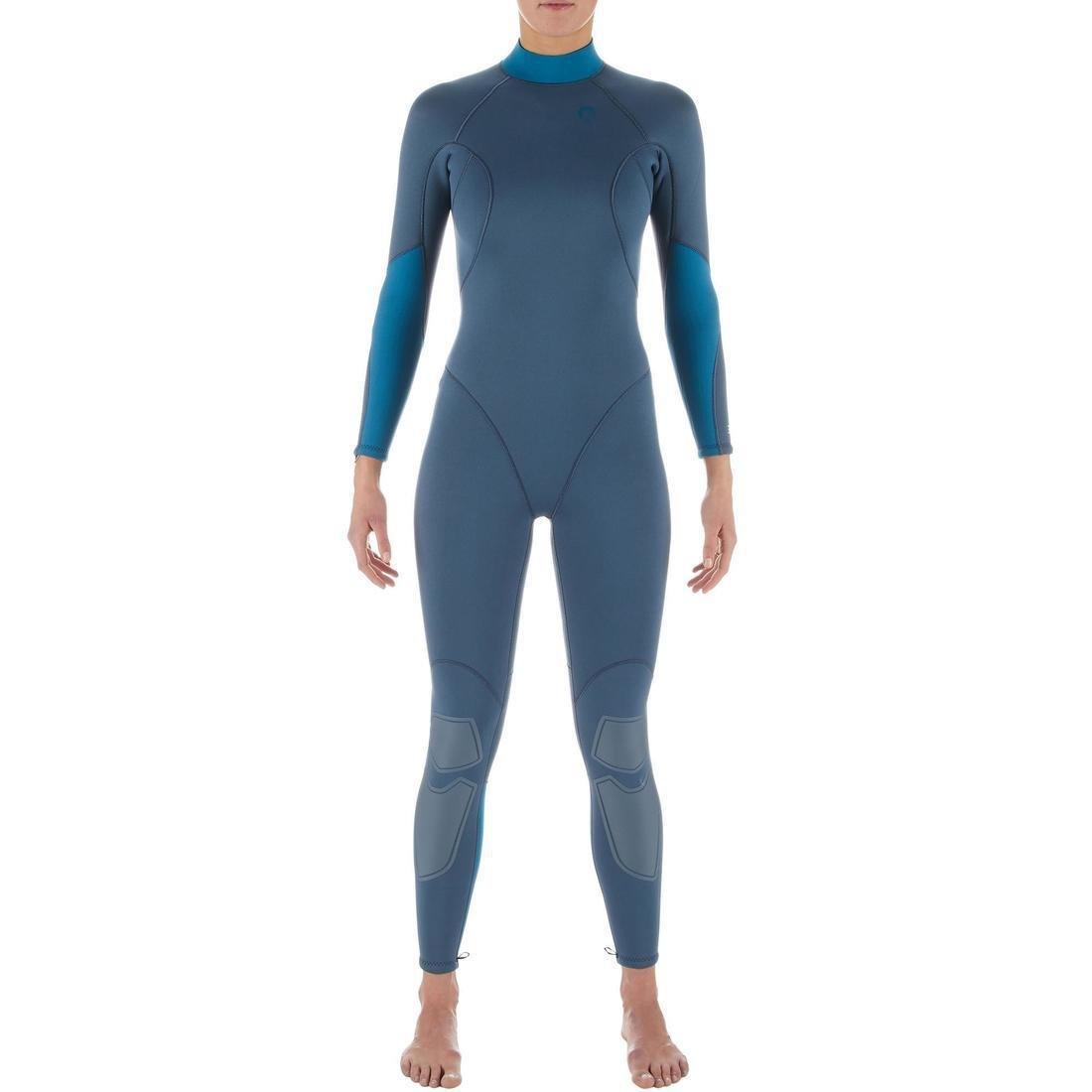 Women Diving Wetsuit - 3 Mm Neoprene - Scd 500, Blue, No Color, medium