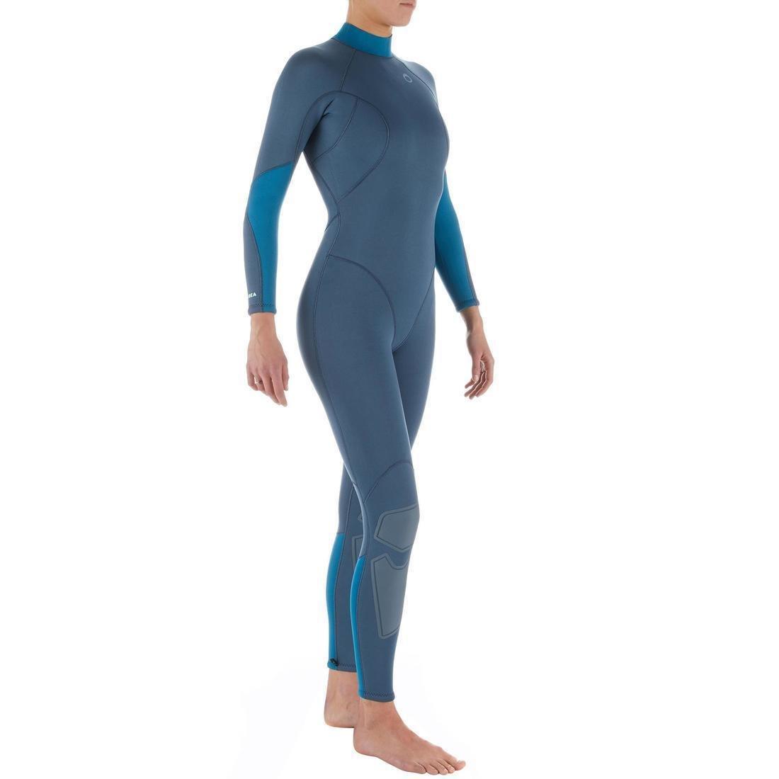 Women Diving Wetsuit - 3 Mm Neoprene - Scd 500, Blue, No Color, large image number 3