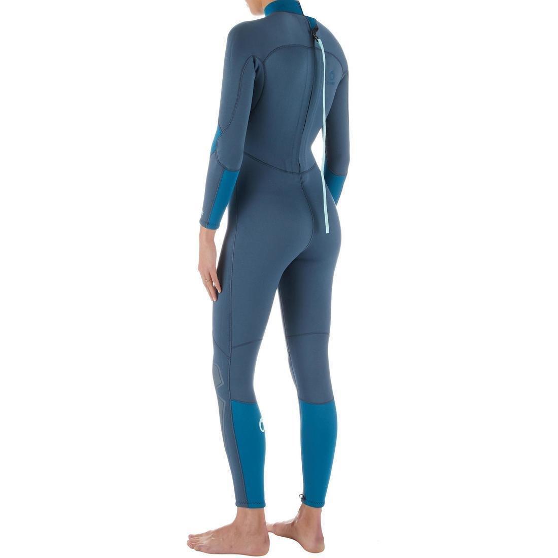 Women Diving Wetsuit - 3 Mm Neoprene - Scd 500, Blue, , large image number 4