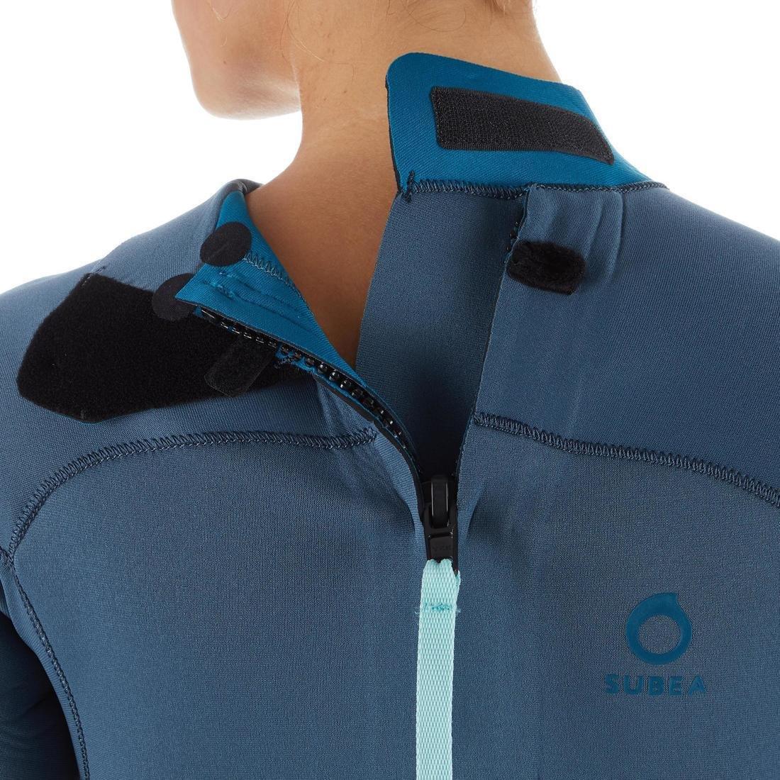 Women Diving Wetsuit - 3 Mm Neoprene - Scd 500, Blue, , large image number 6