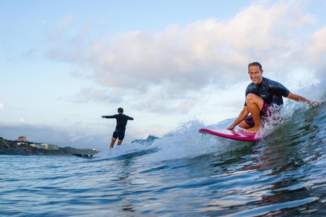 500Men's  Short-Sleeved Uv-Protection Surfing T-Shirt, Blue, , large image number 7