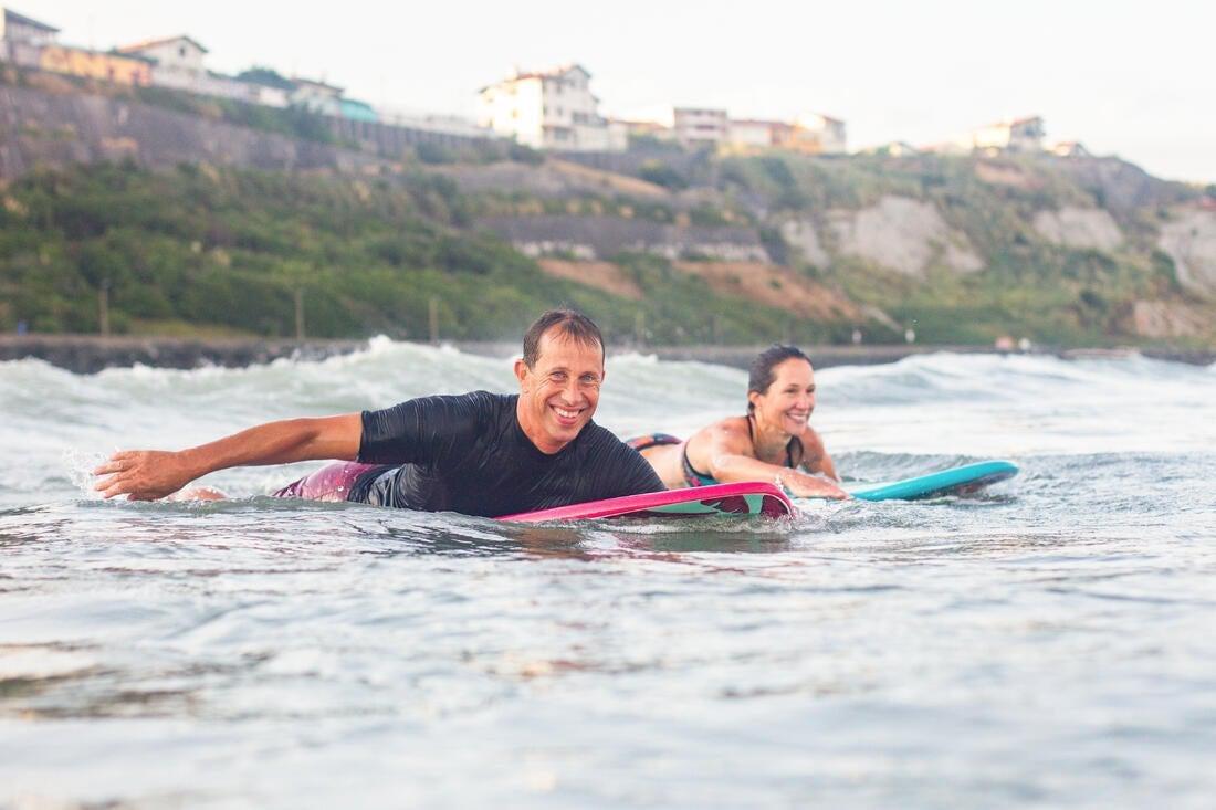 500Men's  Short-Sleeved Uv-Protection Surfing T-Shirt, Blue, , large image number 9