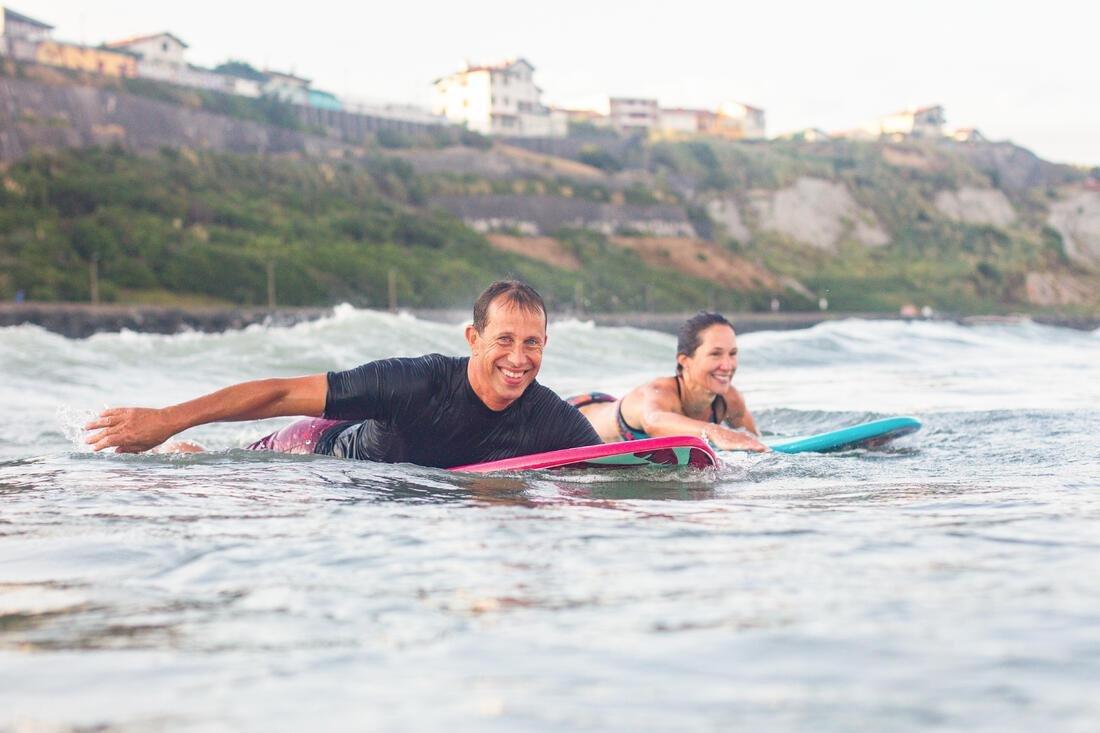 500Men's  Short-Sleeved Uv-Protection Surfing T-Shirt, Blue, , large image number 10