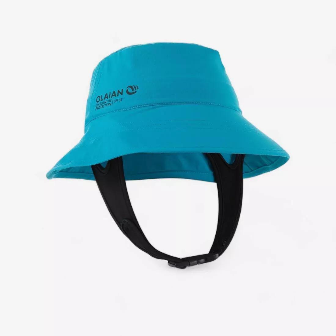 Kids' Anti-UV Surf Hat, Dark Peacock Blue, , medium