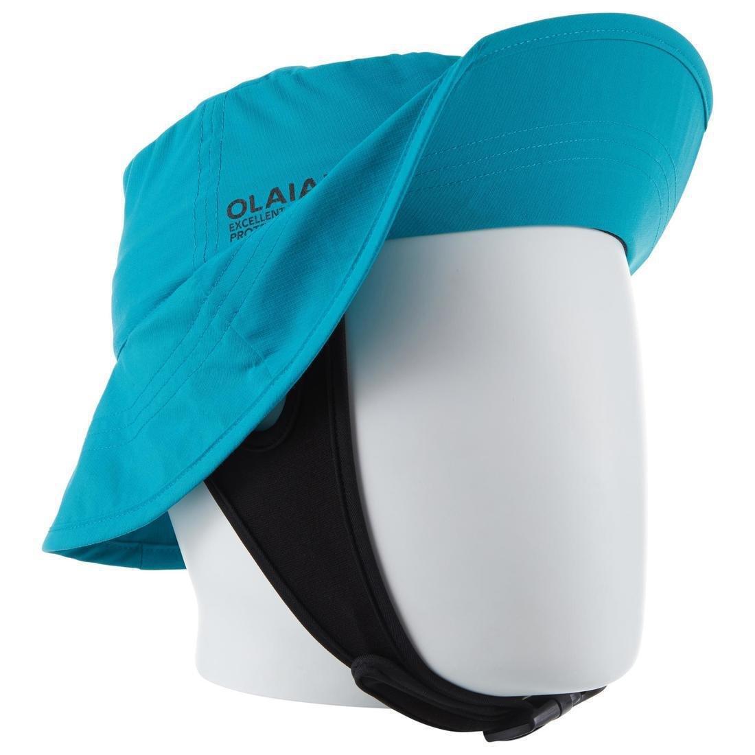 Kids' Anti-UV Surf Hat, Dark Peacock Blue, , large image number 1