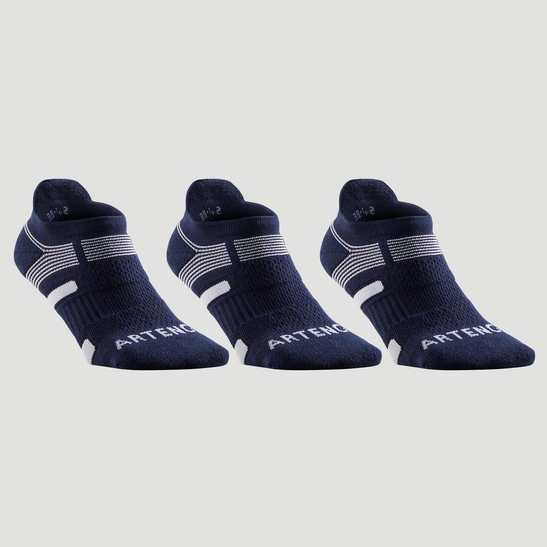 ARTENGO - Low Sports Socks Rs 560 Tri-Pack, Navy Blue