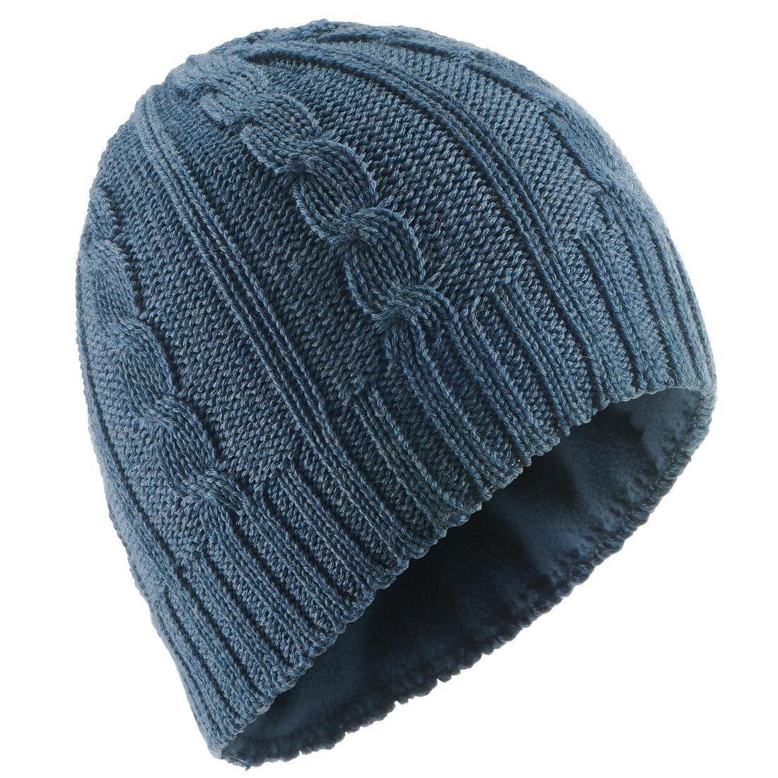 Cable Stitch Adult Ski Hat Plum, Blue Grey, , medium
