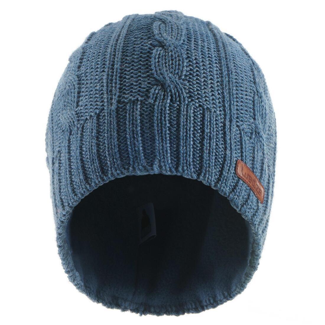 Cable Stitch Adult Ski Hat Plum, Blue Grey, , large image number 2