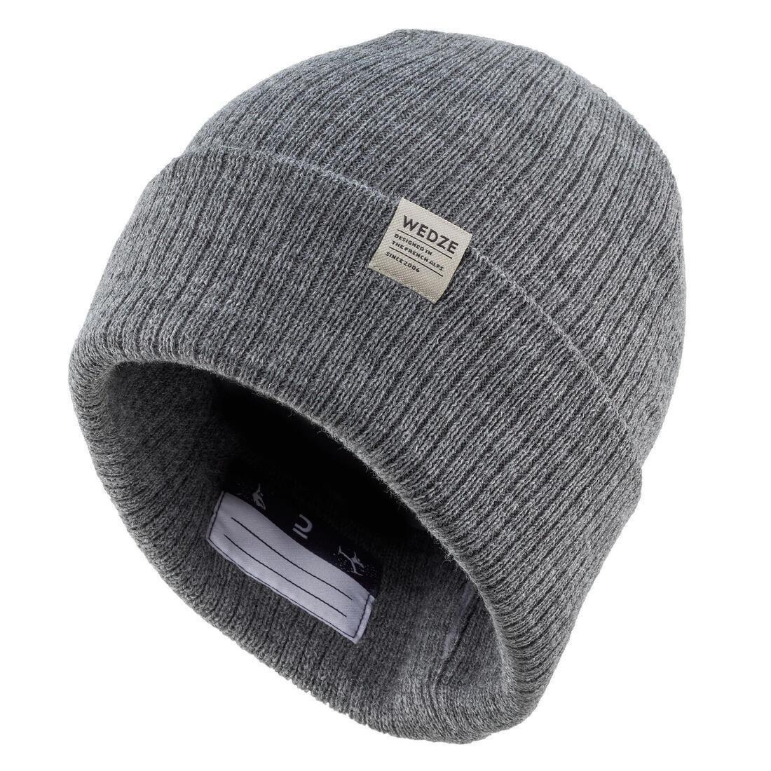 WEDZE - FishermanChildrens Ski Hat, Pebble Grey