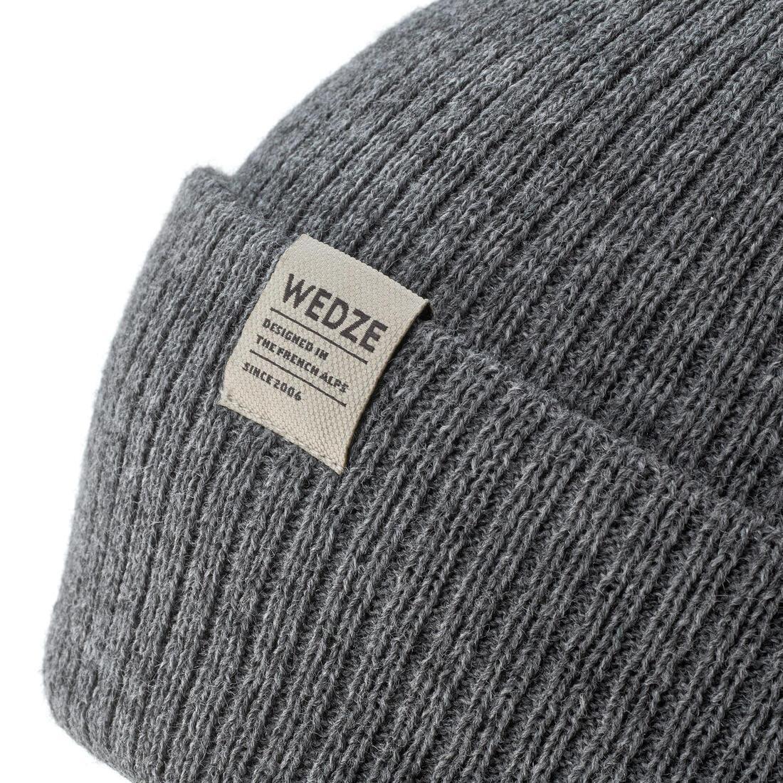 WEDZE - FishermanChildrens Ski Hat, Pebble Grey