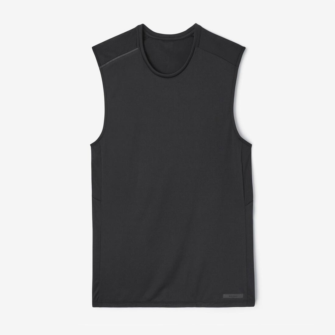 Men Running Breathable Tank Top Dry, Black, No Color, large image number 6