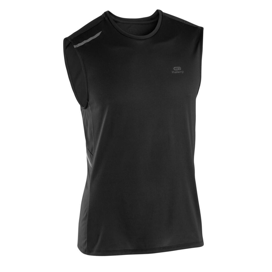 Men Running Breathable Tank Top Dry, Black, No Color, large image number 10