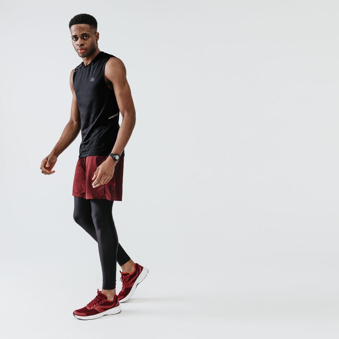 Men Running Breathable Tank Top Dry, Black, No Color, large image number 11