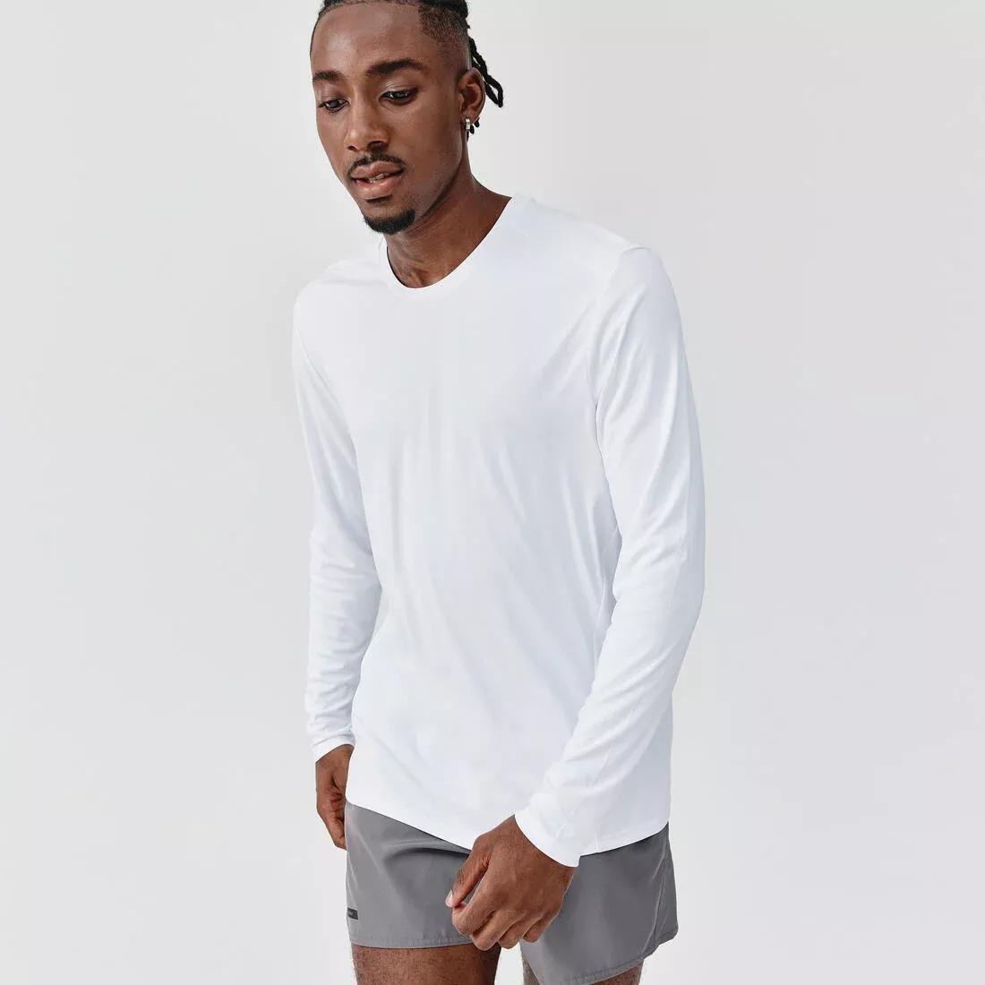 Sun Protect Men's Running T-Shirt, White, No Color, large image number 1