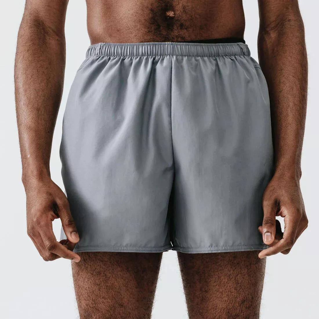 Run DryMen's  Running Shorts, Pebble Grey, , large image number 1